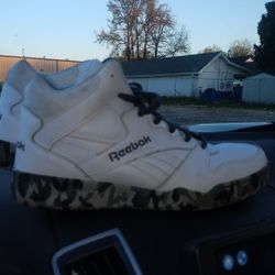 Men's Reebok White And Grey Camo