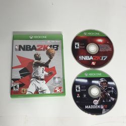 Xbox One Games NBA 2k17 2k18 Madden 18