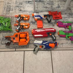 Nerf Gun+Nerf Bullets Collection (145 Nerf Darts)