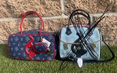 Baby Phat Denim Monogram Handbag