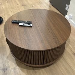 Round Coffee Table With Storage
