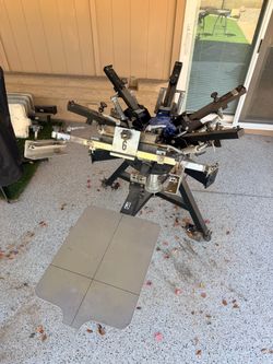 6 Head Screen Print Press(All pallets + Arm Pallet)