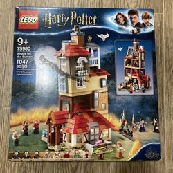 LEGO 75980 Harry Potter Attack on the Burrow Weasley House Set