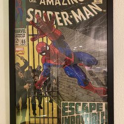Framed Spiderman Poster 
