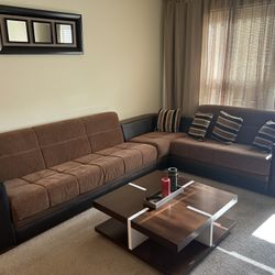 Large Corner Sleeper Sofa – Converts to Bed