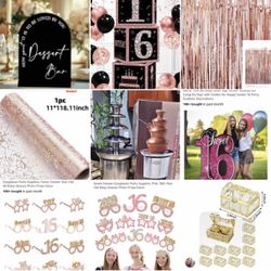 Sweet 16 Party Decorations There And Tons More Prices Vary Depending On Items Some Items Are Brand New That We Never Used 