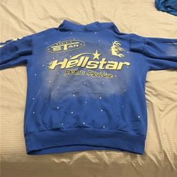 Hellstar Blue Hoodie Size L