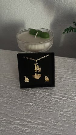 LA 14k Gold Dipped Jewelry Set