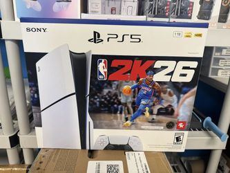Sony - PlayStation 5 Slim Console Disc Edition - NBA 2K26 Bundle (New) | $5 Down | Payment plan available