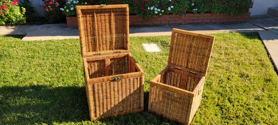 Wicker Storage Boxes