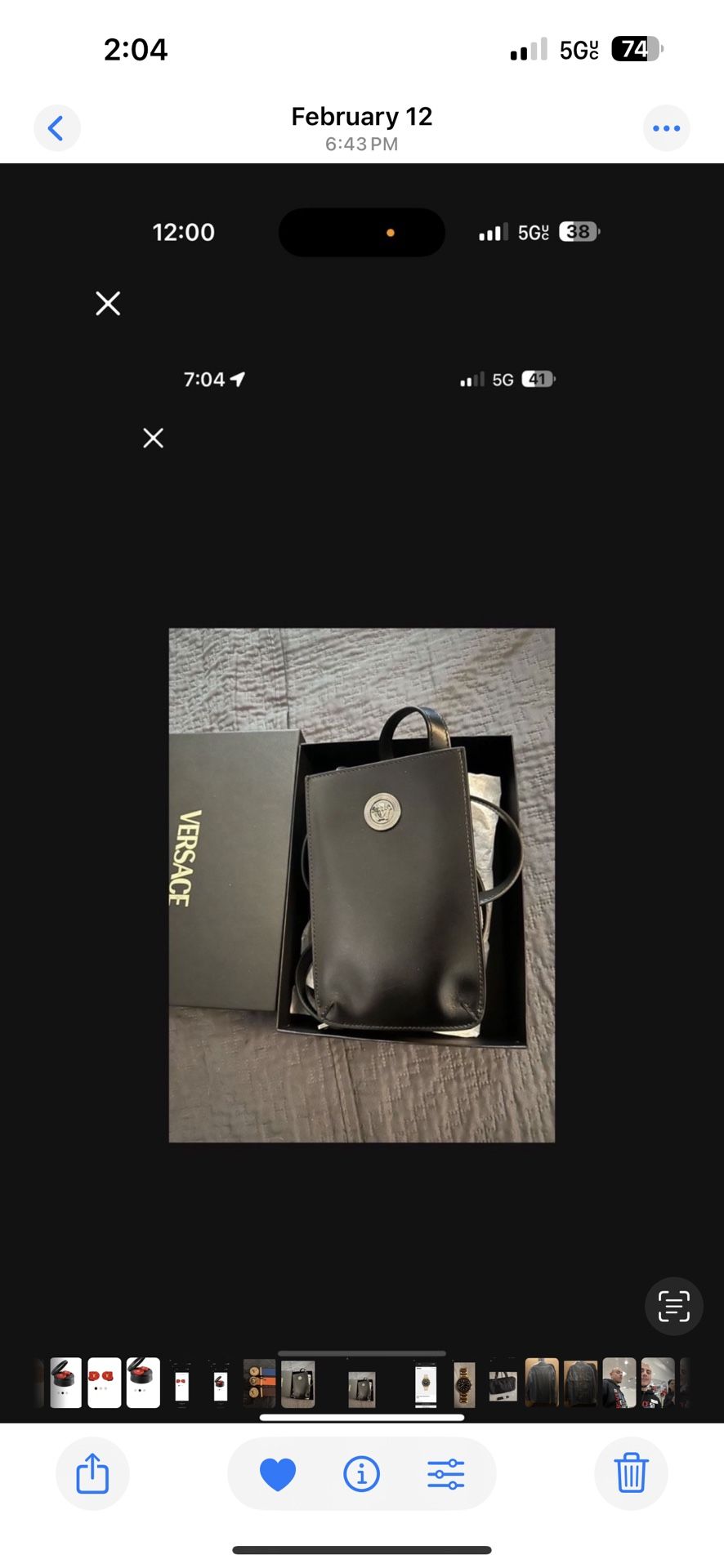 New Versace Phone Bag $1500 Cash Only