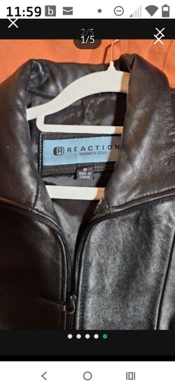Kenneth  COLE  REAL LEATHER  Sz-  MEDIUM  JACKET
