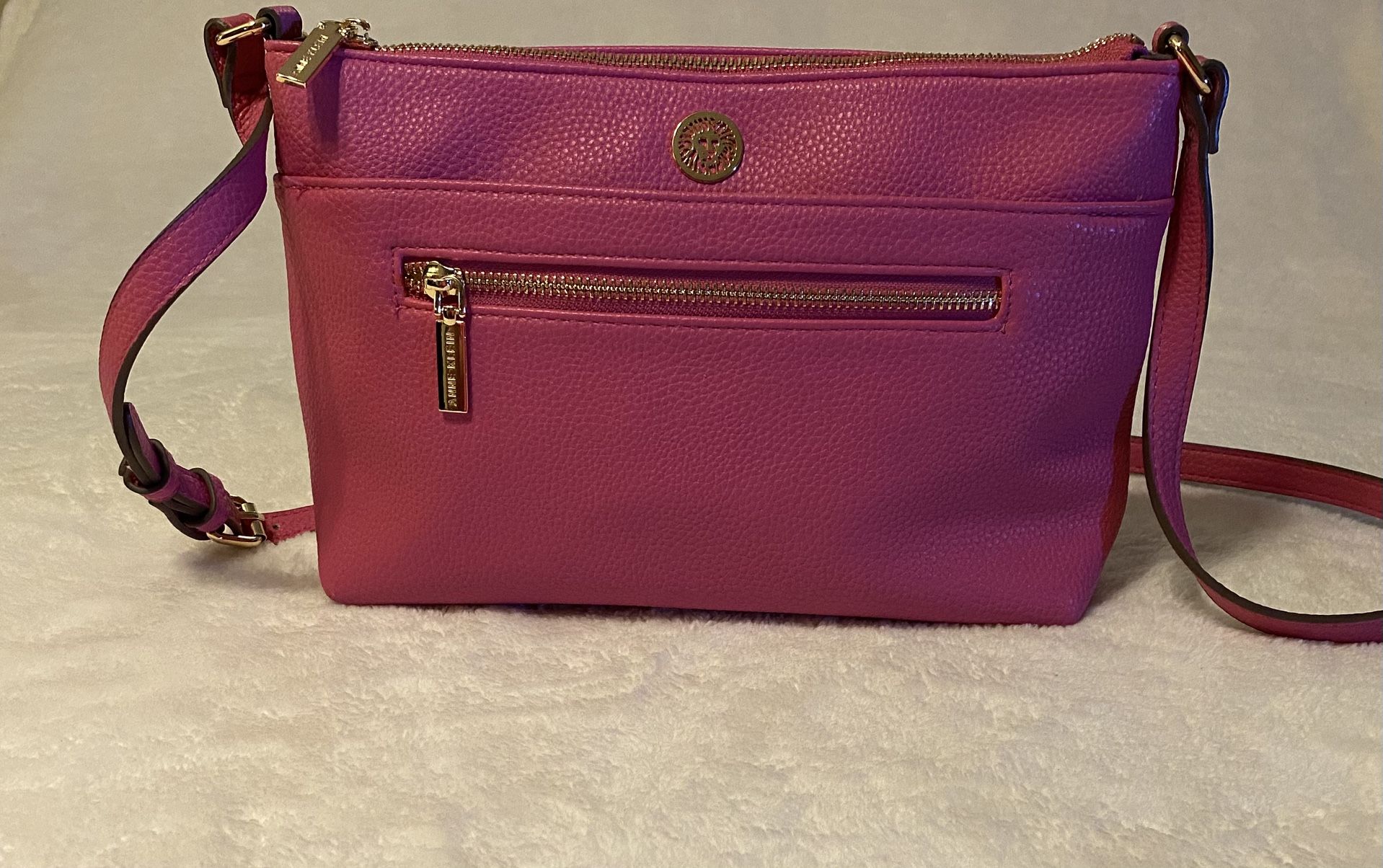 Pink Anne Klein Leather Crossbag, Purse 