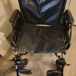 Like New Extra Wide Wheelchair With Padded Seat
