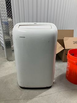 Toshiba 8,000 BTU Portable Air Conditioner with dehumidifier functionality.