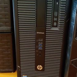 HpElite Desk 8Gb, 500Gb Hard Drive, Intel Core 5 Processor, Nice. 21 Inch Monitor,mouse,keyboard Lighting Fast 3.40Ghz,Windows 10,Office,Kodi Loaded
