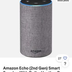 Alexa Echo 2nd Generation Smart Speaker