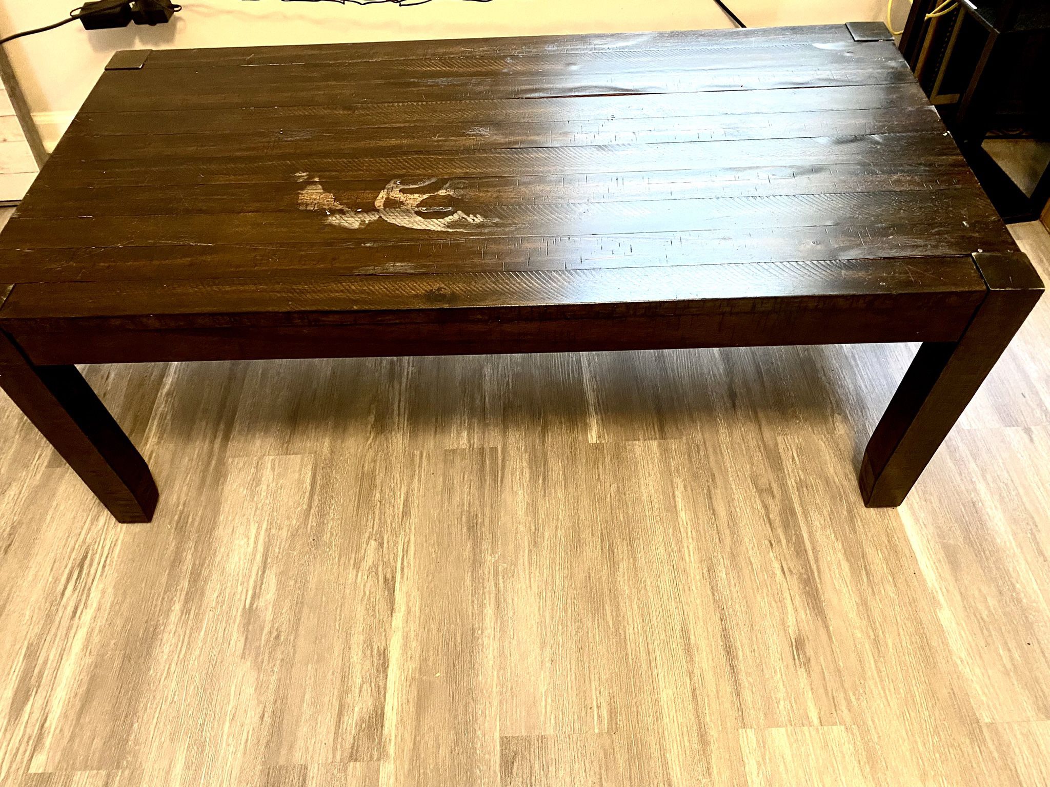Two End Tables With Coffee Table 