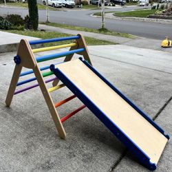 Montessori Climbing Triangle with Slide