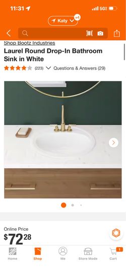 White bathroom sink