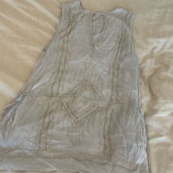 Free People Beaded Sleeveless Tunic Top - Size M