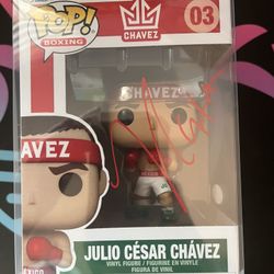 Funko Pop Julio Cesar Chavez Signed Funko Comes With Coa 