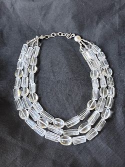 Amazing rock crystal necklace
