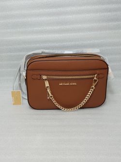Michael Kors Designer Crossbody Bag Purse. New With Tags. Brown Gold. Authentic. Beautiful Women's Handbag