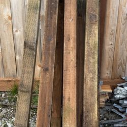 Used eight treated 4”x 4” fence posts for Free