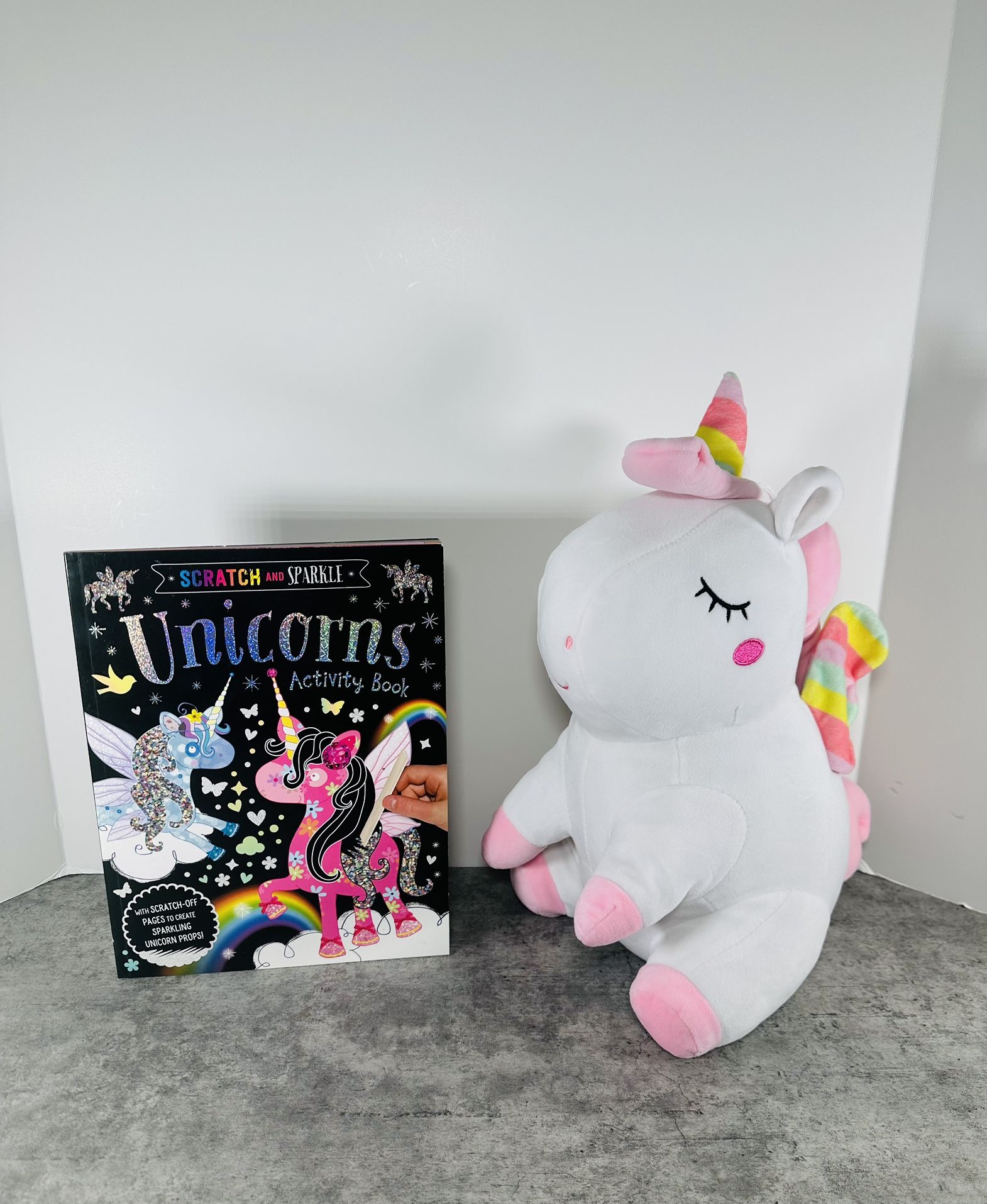 Unicorn Plush And Activity Book