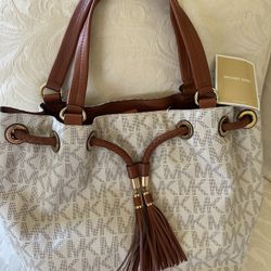 Vintage Michael  Kors  Large Tote Handbag  Satchel Purse. 