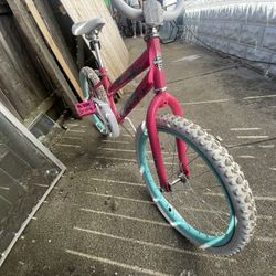 Pink & White Huffy Bike 