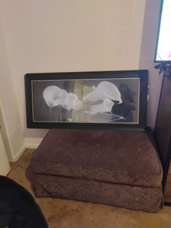 Painting Of White Lilies 