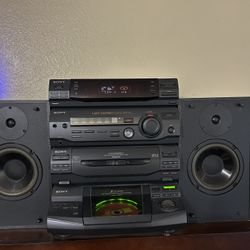 Sony LBT-D290 Stereo System AND 2 PSB Century 300i Bookshelf Speakers