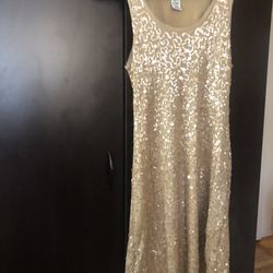 Gold Max Studio Dress- Size M