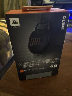 JBL Clip 5 Portable Bluetooth Speaker - Black - Open Box, Never Used