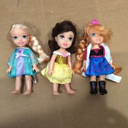 Lot of 3 Disney Dolls