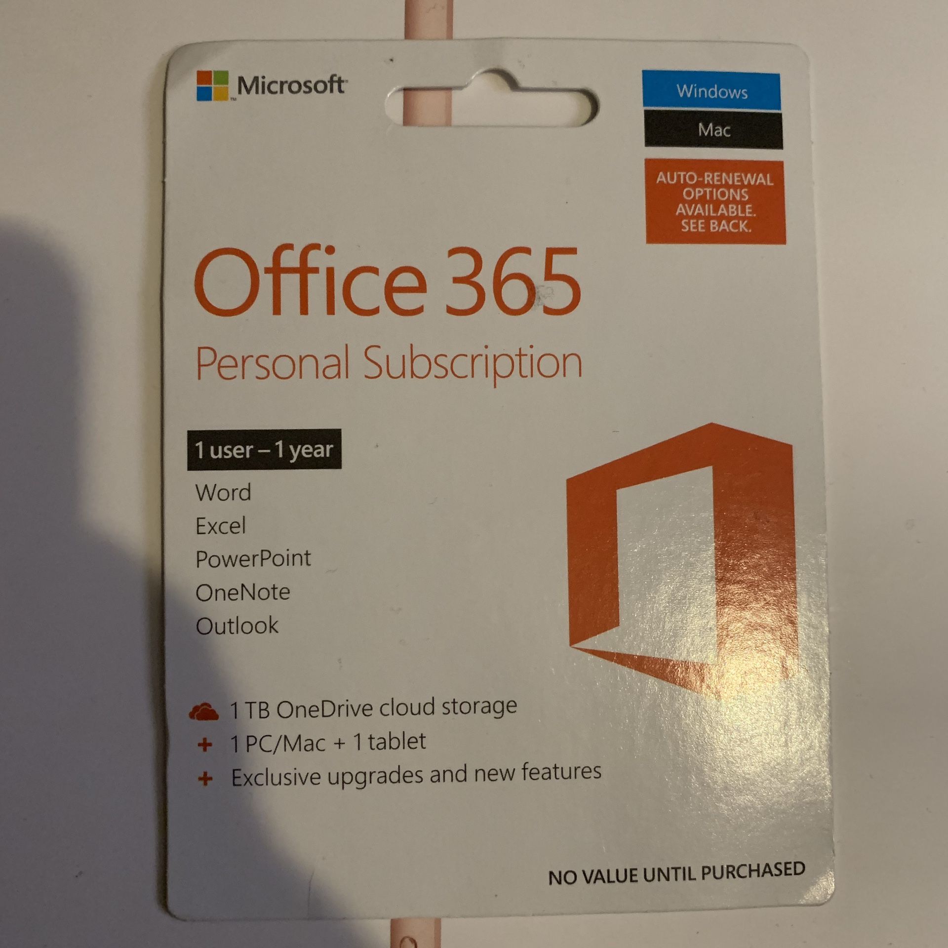 Office 365 year subscription