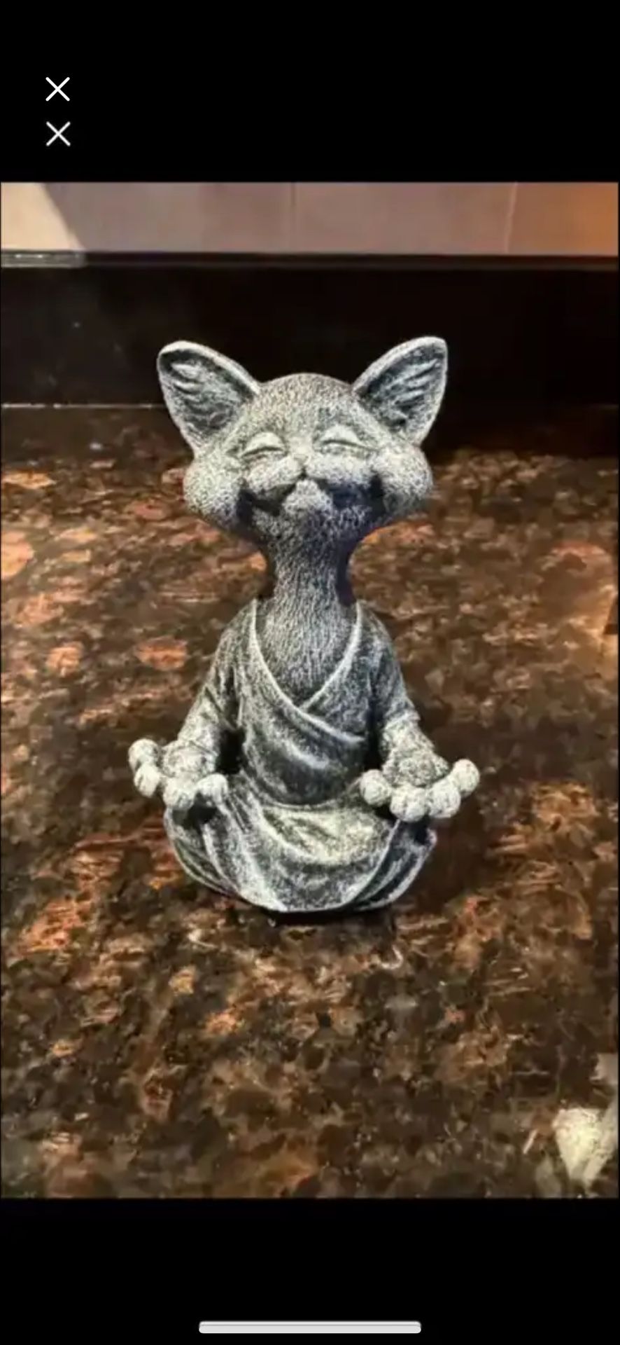 The Meditating Cat Statue