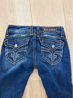 Rock Revival Patti Bootcut Jeans Distressed Size 30