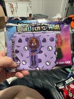 Monster High Collectable Purse Purple Clawdeen