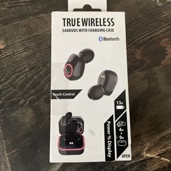 Bluetooth true wireless earbuds with charging case 13H battery 