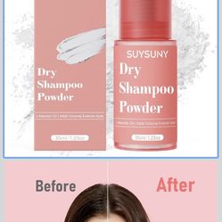 Dry Shampoo Powder for Women and Men,1.23oz Travel Size Waterless Dry Shampoos Spray for Thick, Fine,Dry Oily Hair,Non Aerosol Dry Volumizing Shampoo 