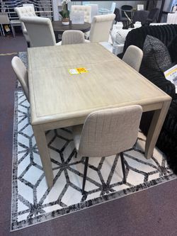 Dining table with chairs