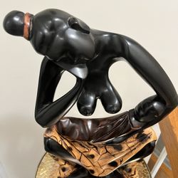 Handicraft Wooden Statue - Mother & Child