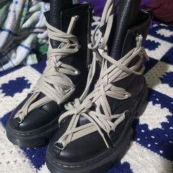 Rick Owens  x Dr. Martens  Leather Boots
