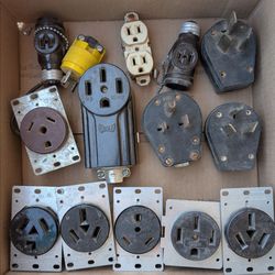 Lot of Electrical Plugs. New and Used