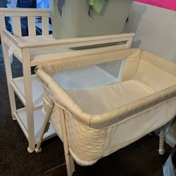 Changing Table & Bassinet Set
