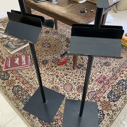 Pair of vintage dual sided music stands. 
