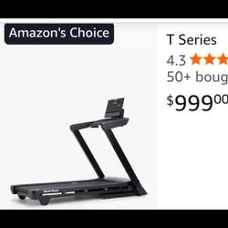 NordicTrack T8 Series Smart. Treadmill with Adjustable Incline & Speed, ActivePulse Heart (New)